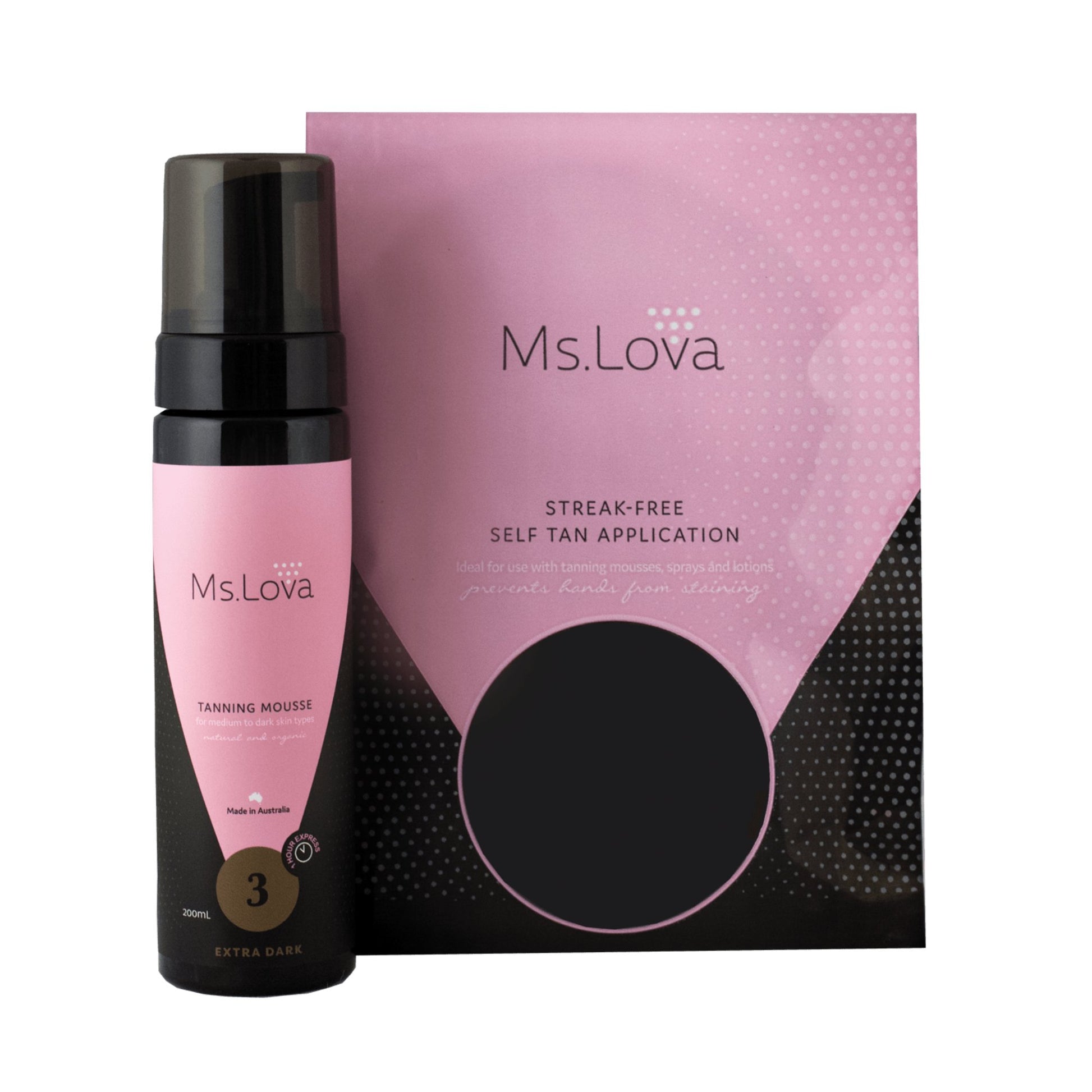 Tanning Mousse Gift Set 200ml - Ms.Lova tan