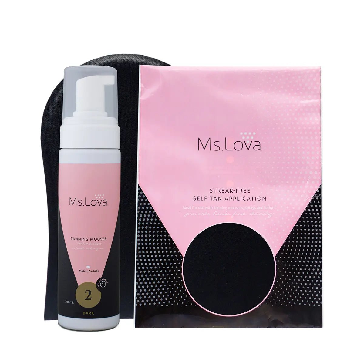 Tanning Mousse Gift Set 200ml - Ms.Lova tan